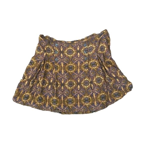 Free People Lovers Lane Printed Mini Skirt in Night Combo. Size 12 - Picture 6 of 12